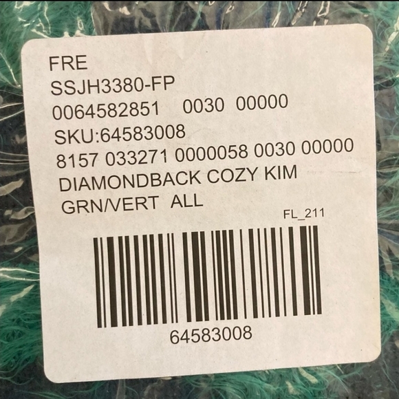 Free People Diamondback Cozy Kimono OS Blue and Green - Picture 5 of 5